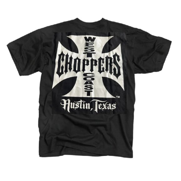 NWOT - West Coast Choppers Austin, TX Tee,  Black - Size Small - Picture 1 of 8